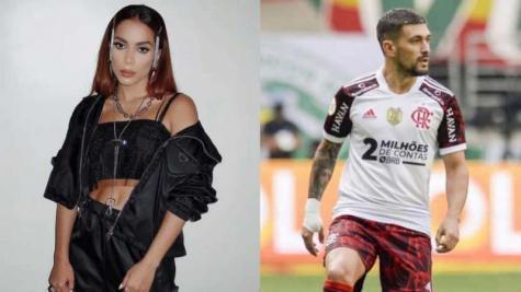 © Anitta será atração musical na final da Libertadores e ficou curiosa para saber mais sobre o meia Ar... Anitta será atração musical na final da Libertadores e ficou curiosa para saber mais sobre o meia Arrascaeta, do Flamengo (Montagem LANCE!)